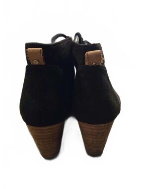 Dr. Scholl's Black Suede Wedge Ankle Boots